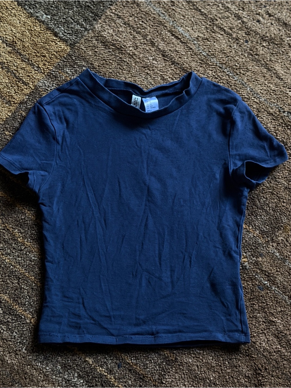 Divided Navy Short Sleeve Crewneck Tee XS